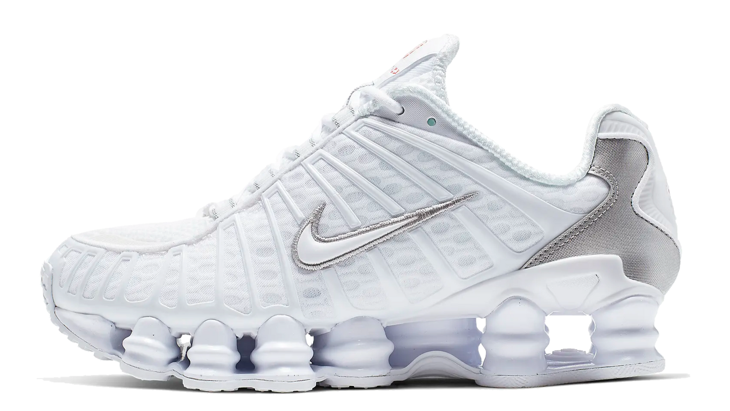 Nike Shox TL White Silver Metallic Orange (W)
