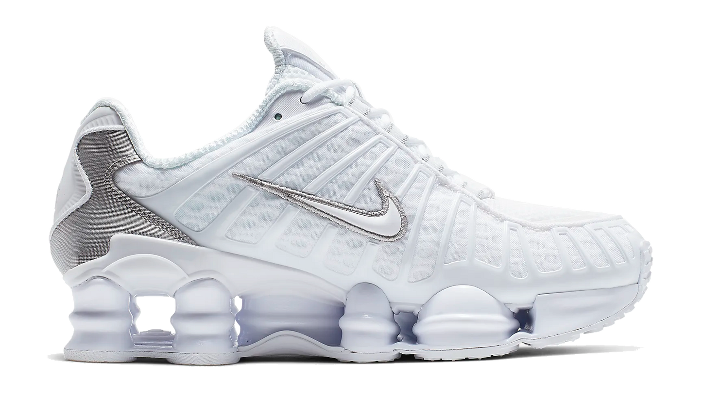 Nike Shox TL White Silver Metallic Orange (W)